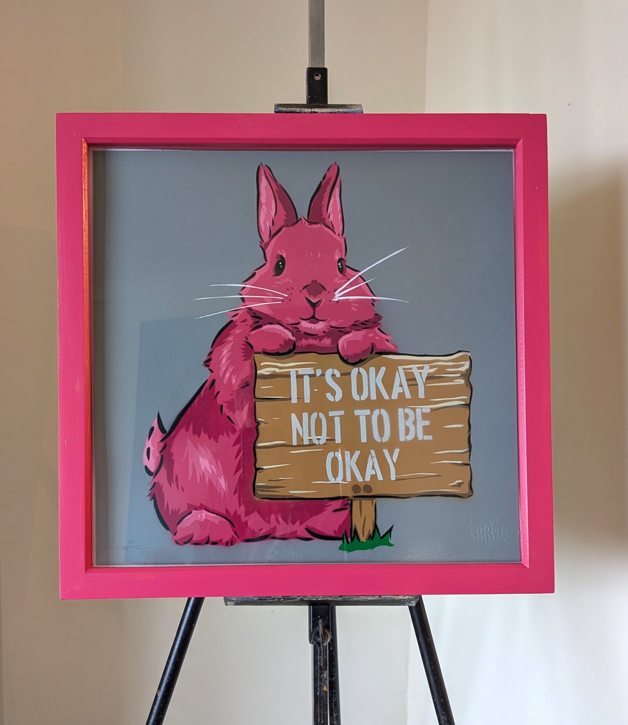 Support Bunny - Limited Edition Original Painting — Sprite